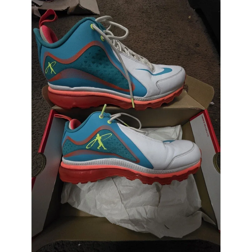 Nike Air Griffey Max 360 Cross-Training Shoe 538408-103 White/Blue/Red 2013